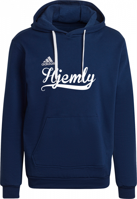 Adidas - Hjemly Bomulds Hoodie - Navy blue 2 & hvid