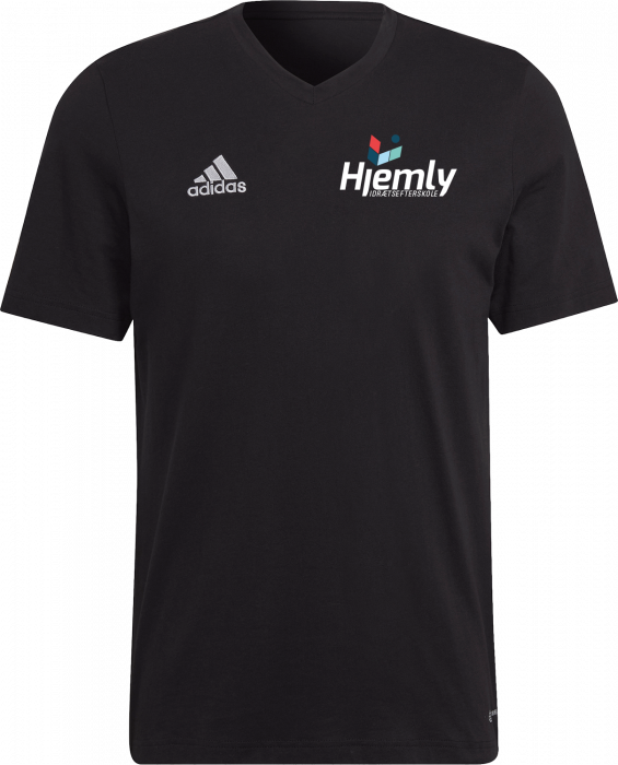 Adidas - Hjemly Bomulds T-Shirt - Czarny