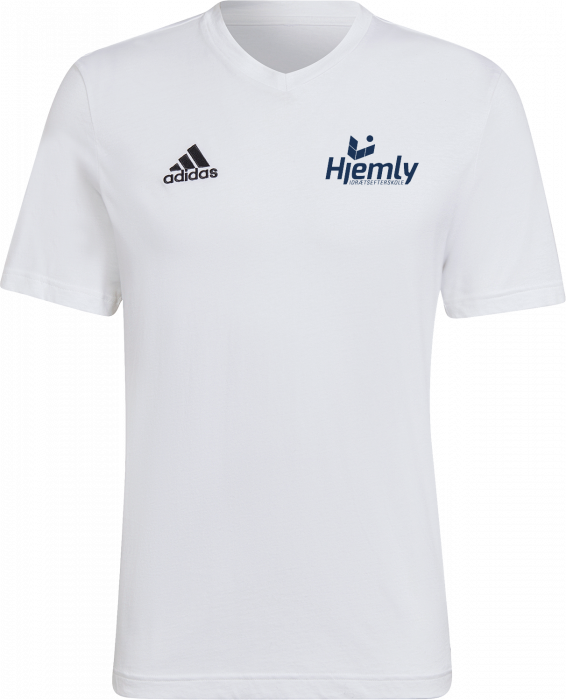 Adidas - Hjemly Bomulds T-Shirt - Biały