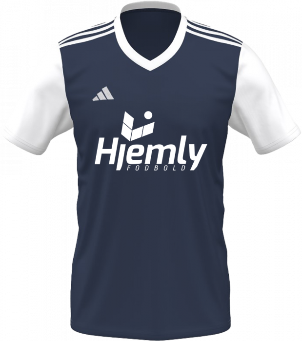 Adidas - Hjemly Fodbold T-Shirt 24/25 - Navy blå & hvid