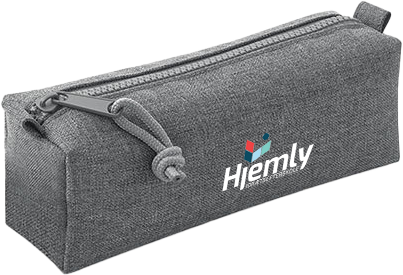 Quadra/Bagbase - Hjemly Pencil Case - Grey Marl