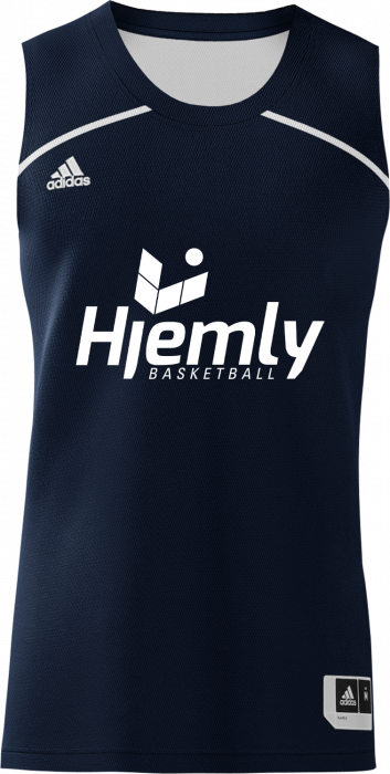 Adidas - Hjemly Basket T-Shirt - Marineblauw & wit
