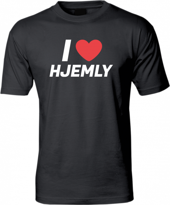 ID - I Love Hjemly T-Shirt - Preto